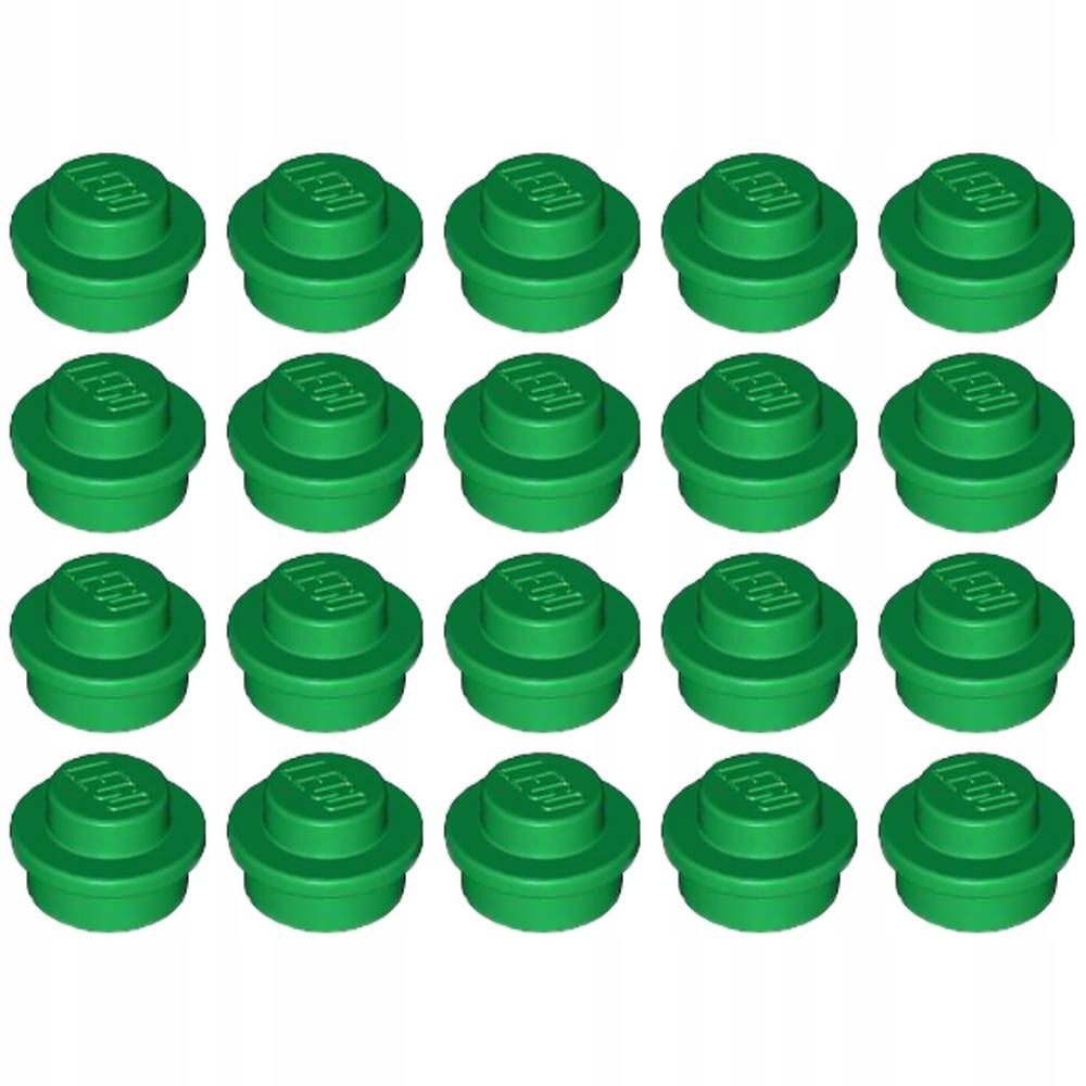 

Pakiet Lego 4073 Płytka 1x1 okrągła zielony 20sztN