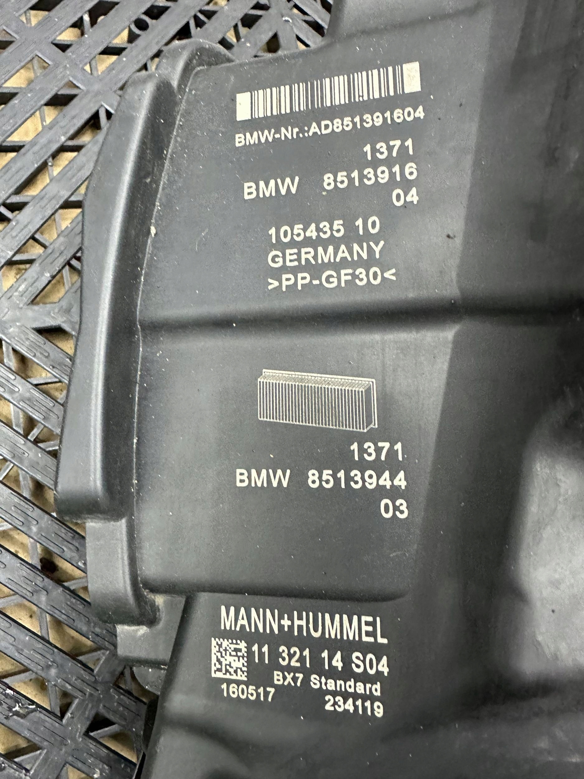 Gehäuse filter luft BMW X1 F48 F49 8513916