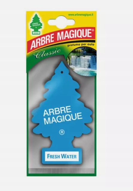 Zapach Do Samochodu Arbre Magique Fresh Water Choinka Zawieszka Zapachowa