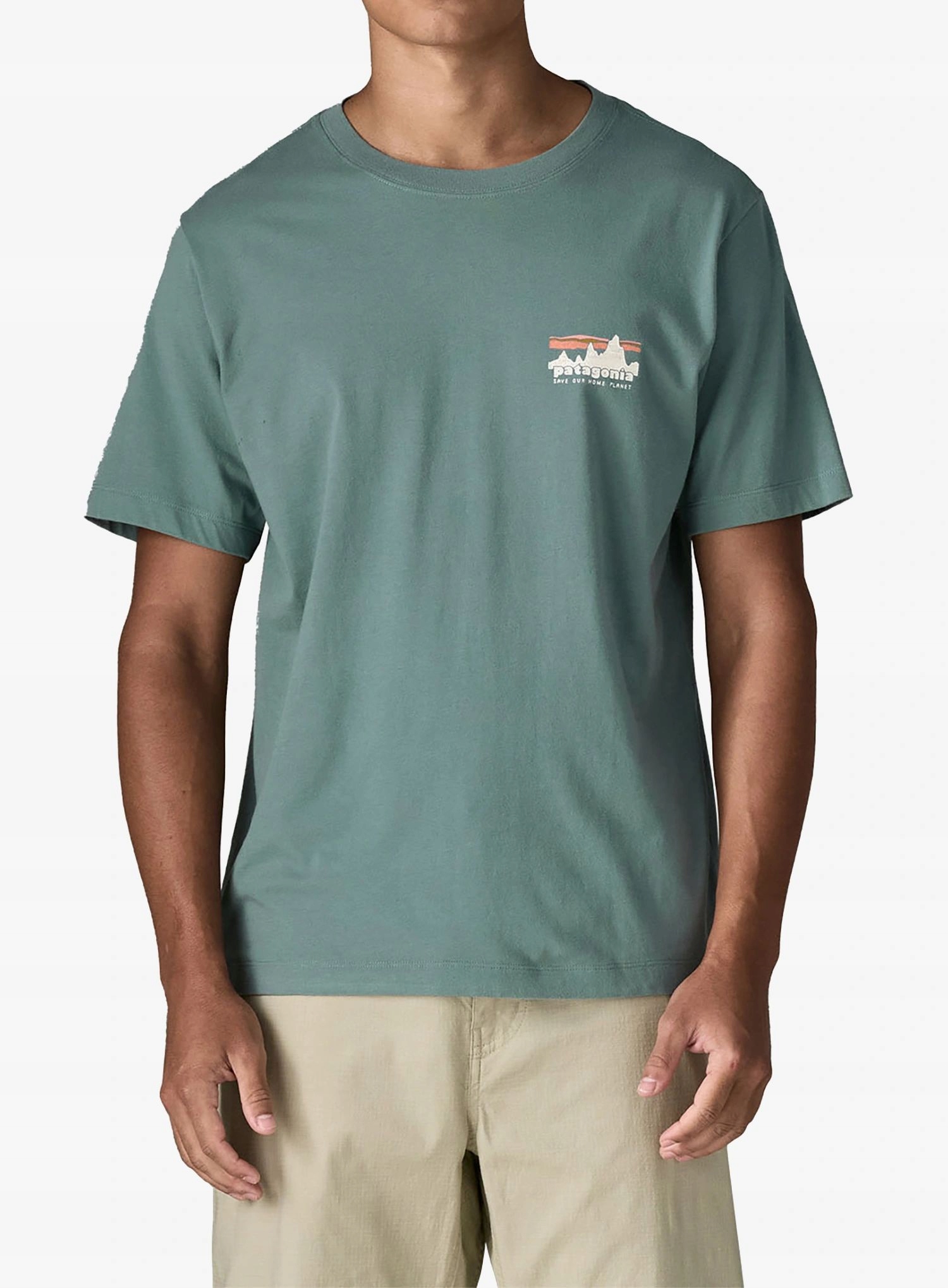 Koszulka z nadrukiem Patagonia 73 Skyline T-Shirt Blue Sage Rozmiar: L