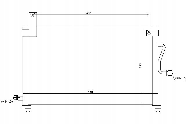 ниссенс конденсатор кондиционера Daewoo MATIZ 0.8/1.