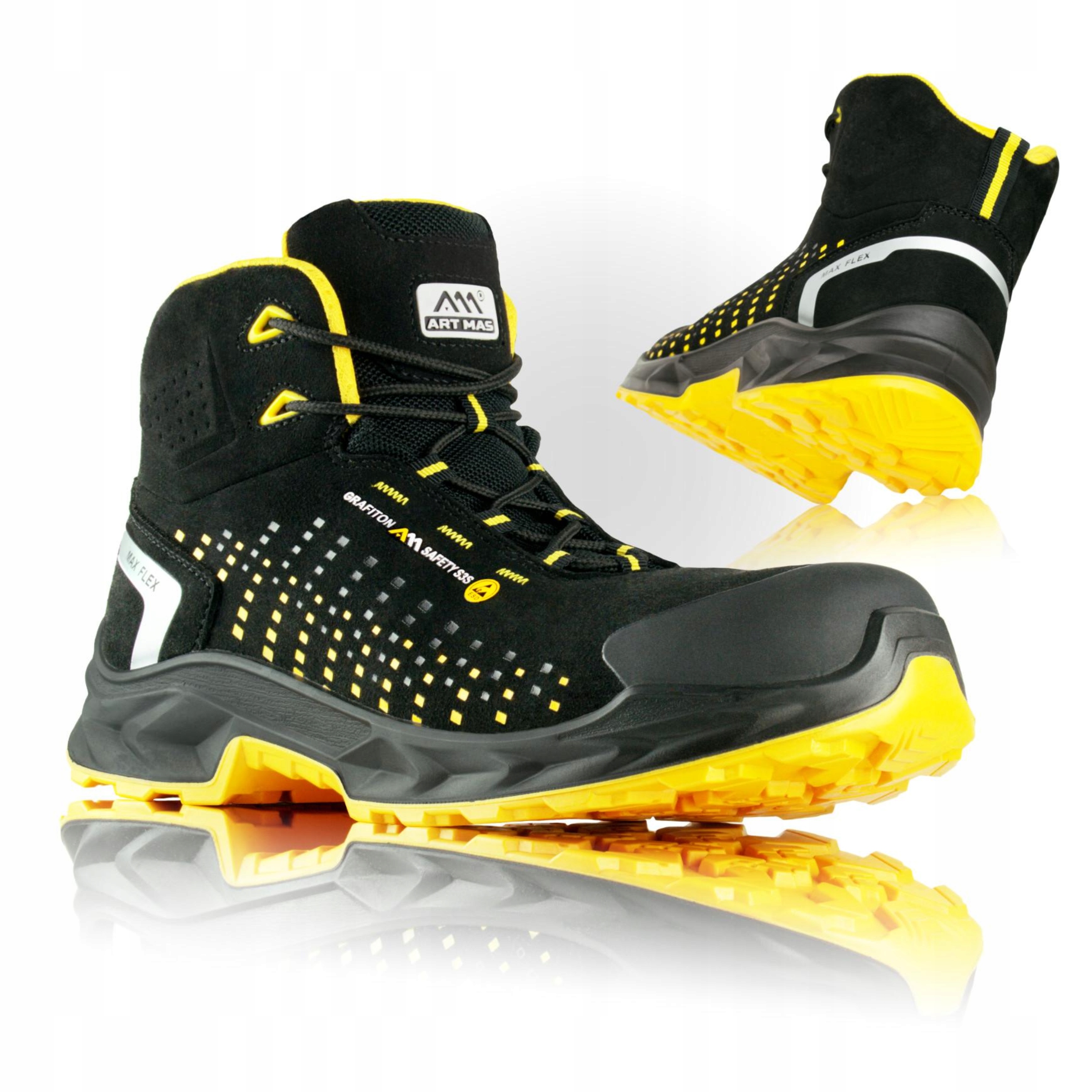 Buty robocze męskie S3 Wodoodporne z Noskiem Antystatyczne Esd r. 44