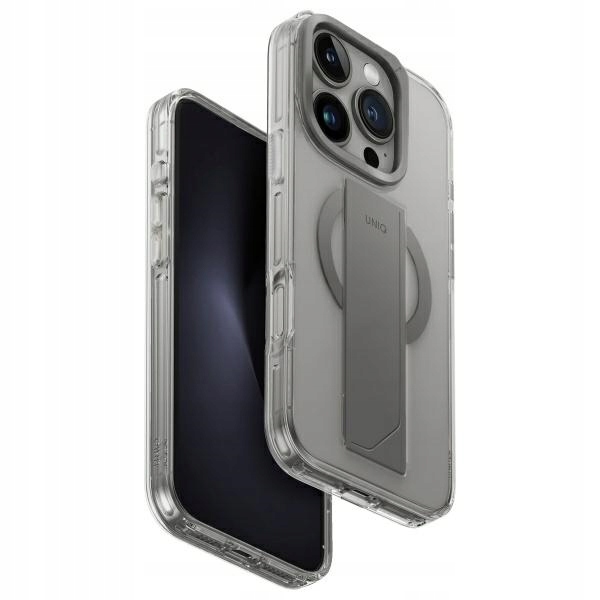Uniq pouzdro Heldro Max pro iPhone 16 Pro 6.3" Magclick Charging průhledný/c