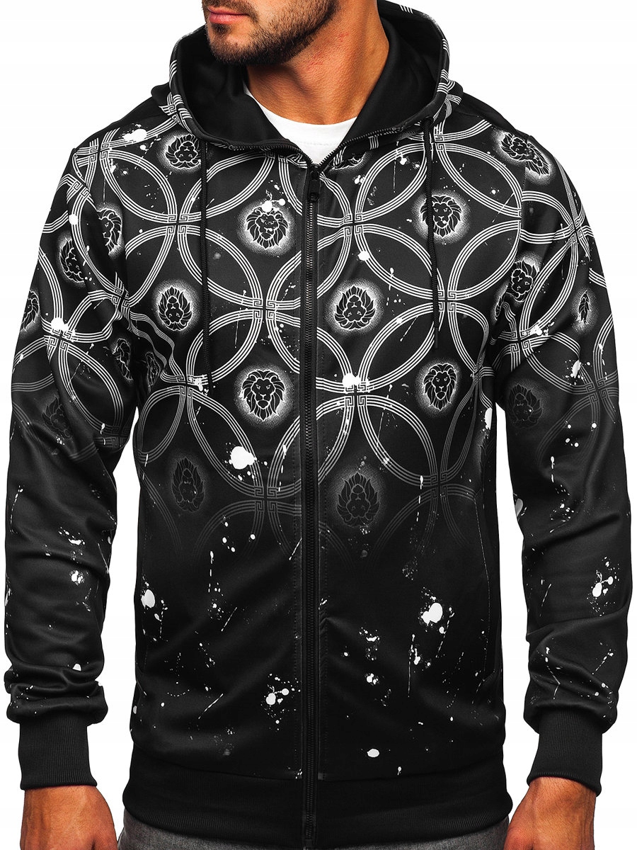

Bluza Męska Z Kapturem Czarna 27B8122 Denley_m