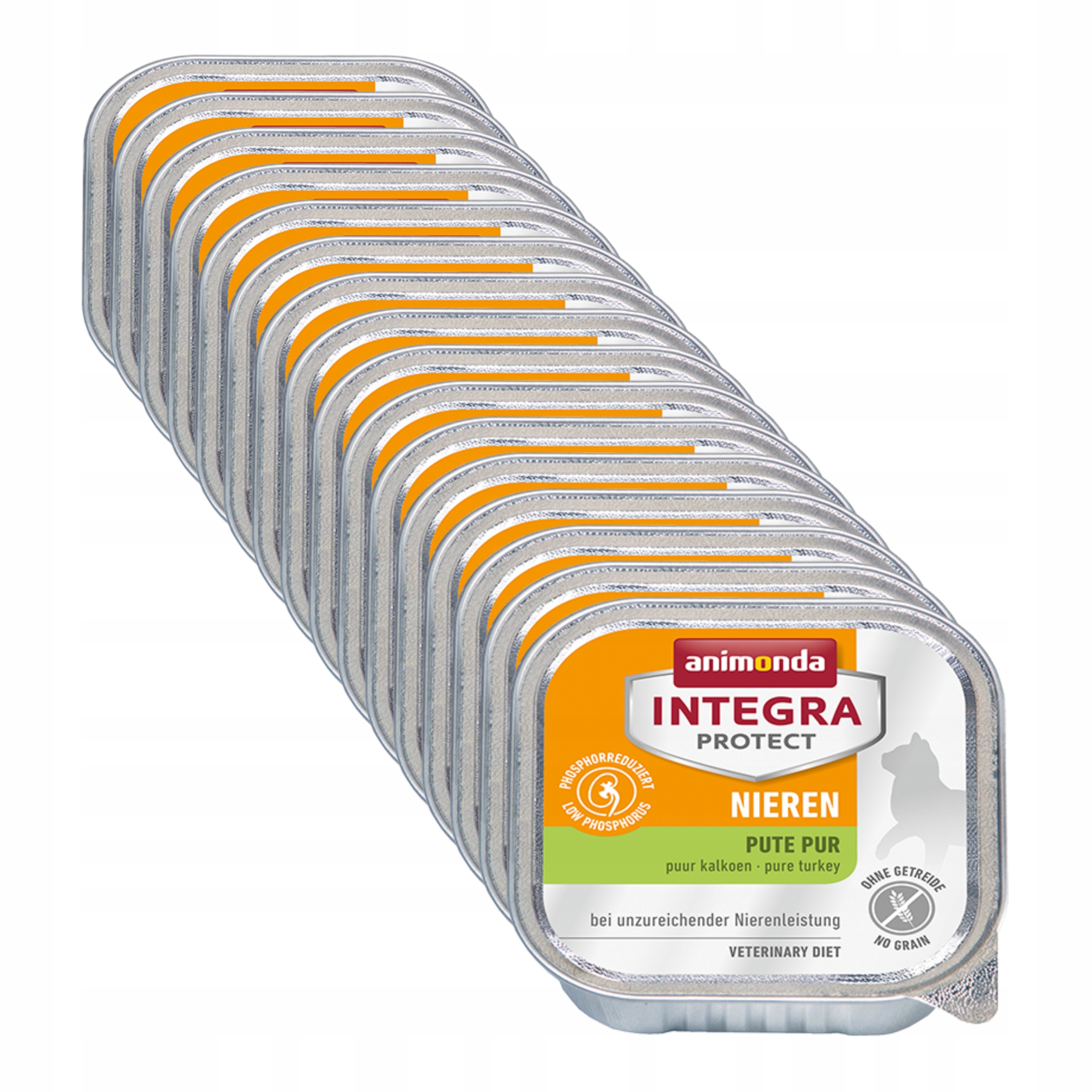 Levně Animonda Kočka Integra Protect Nieren – tácek s krůtím masem Set 16 x 100 g