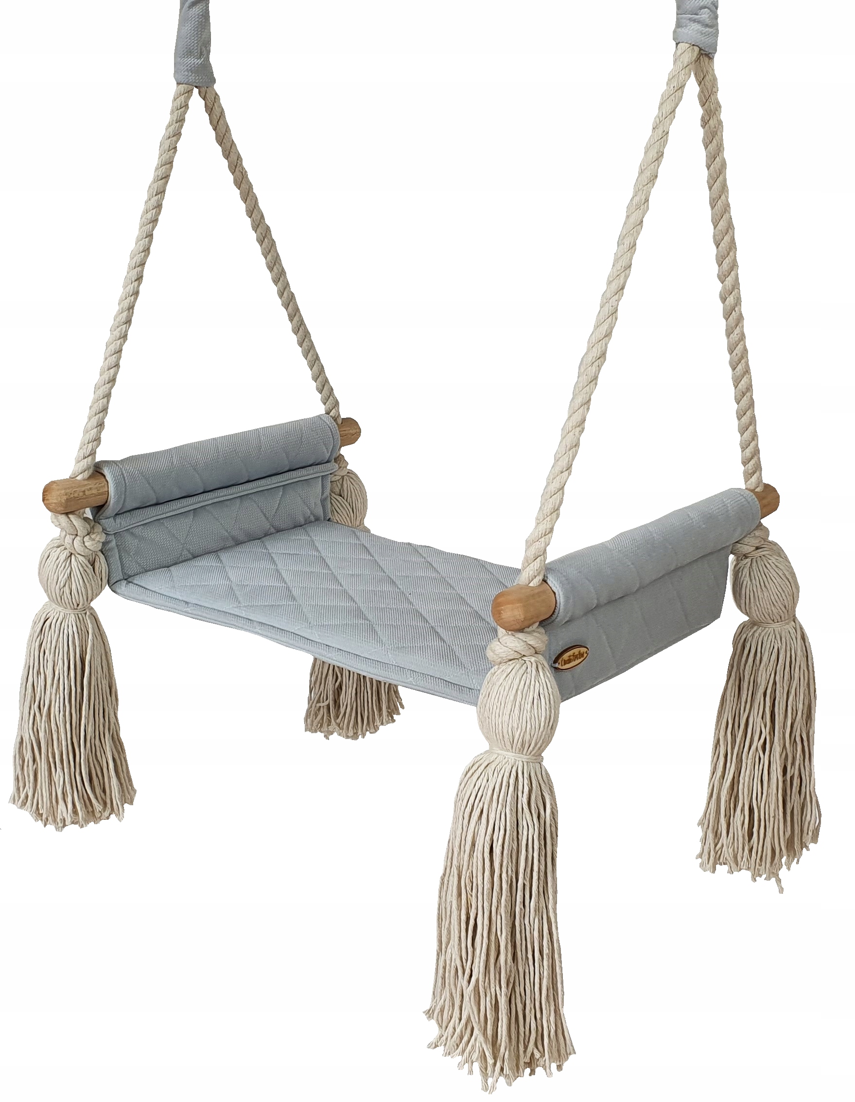 Huśtawka dla dzieci domowa ogród, ławeczka dziecięca SZARA