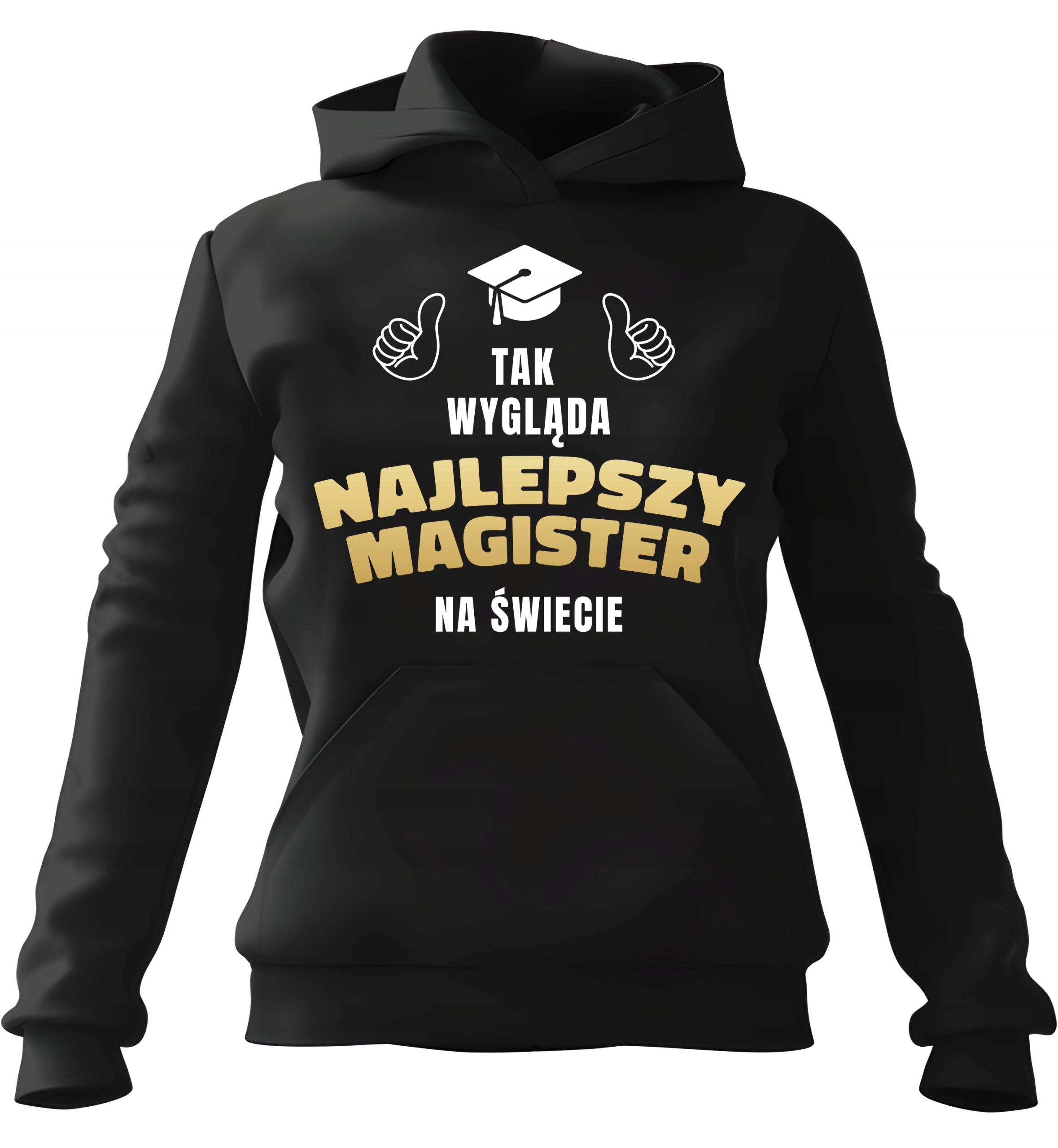 pánská mikina s kapucí Takhle vypadá Nejlepší mistr černá 3XL pro něj