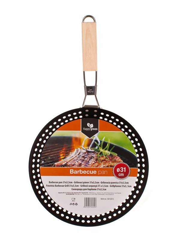 PATELNIA DO grillowania warzyw mięs stalowa 31 cm Liczba sztuk 1 szt.