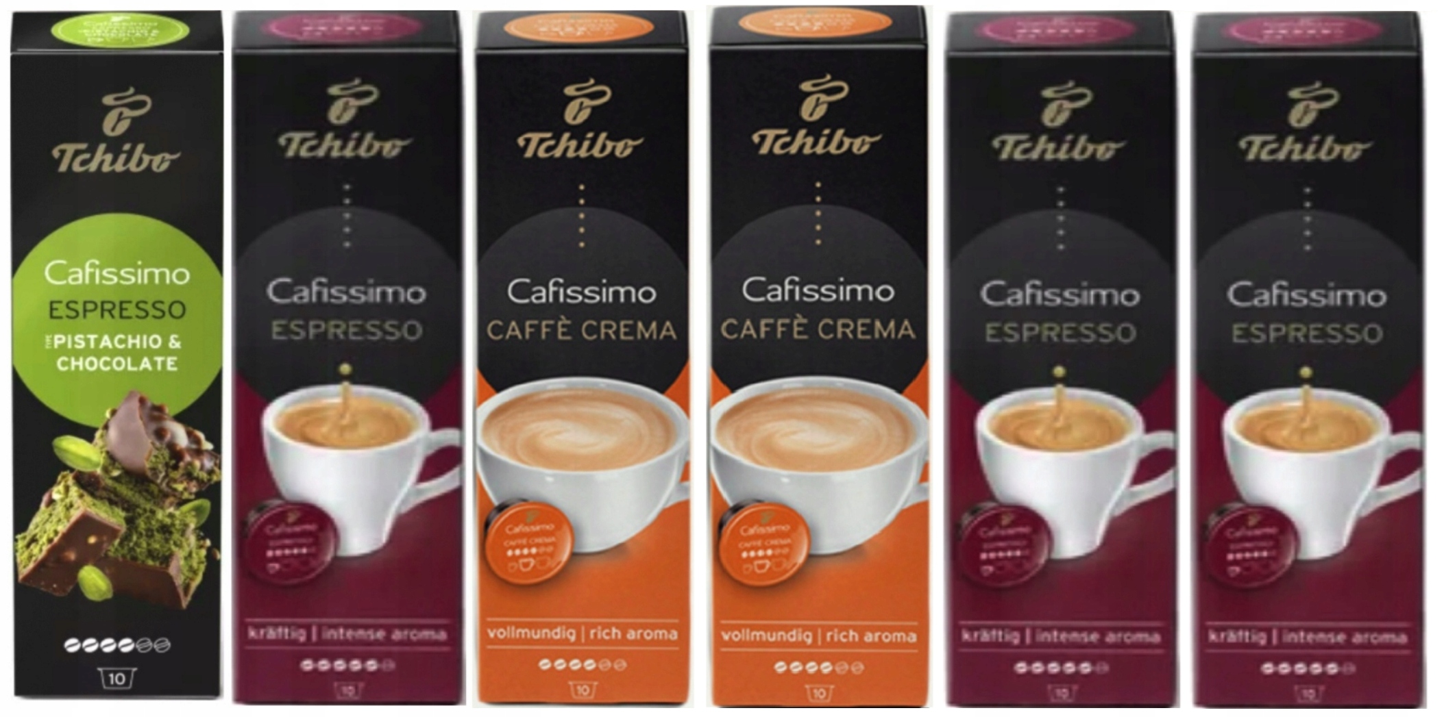 Kawa Kapsułki Tchibo Cafissimo Zestaw Kaw 60 kapsułek