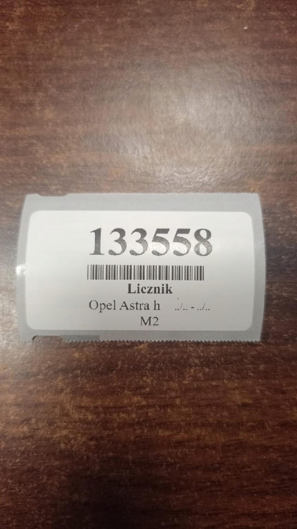 OPEL ASTRA H 1.9 D dials 13216693
