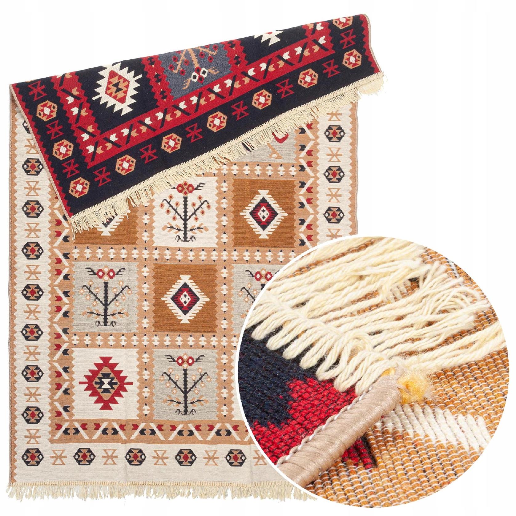 

Dywan Kilim Tkany Premium wzór 120x160 cm Boho