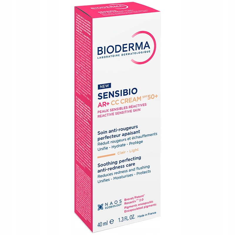 Bioderma Sensibio Ar CC Cream, krem redukujący zaczerwienienia Spf 50+ 40ml