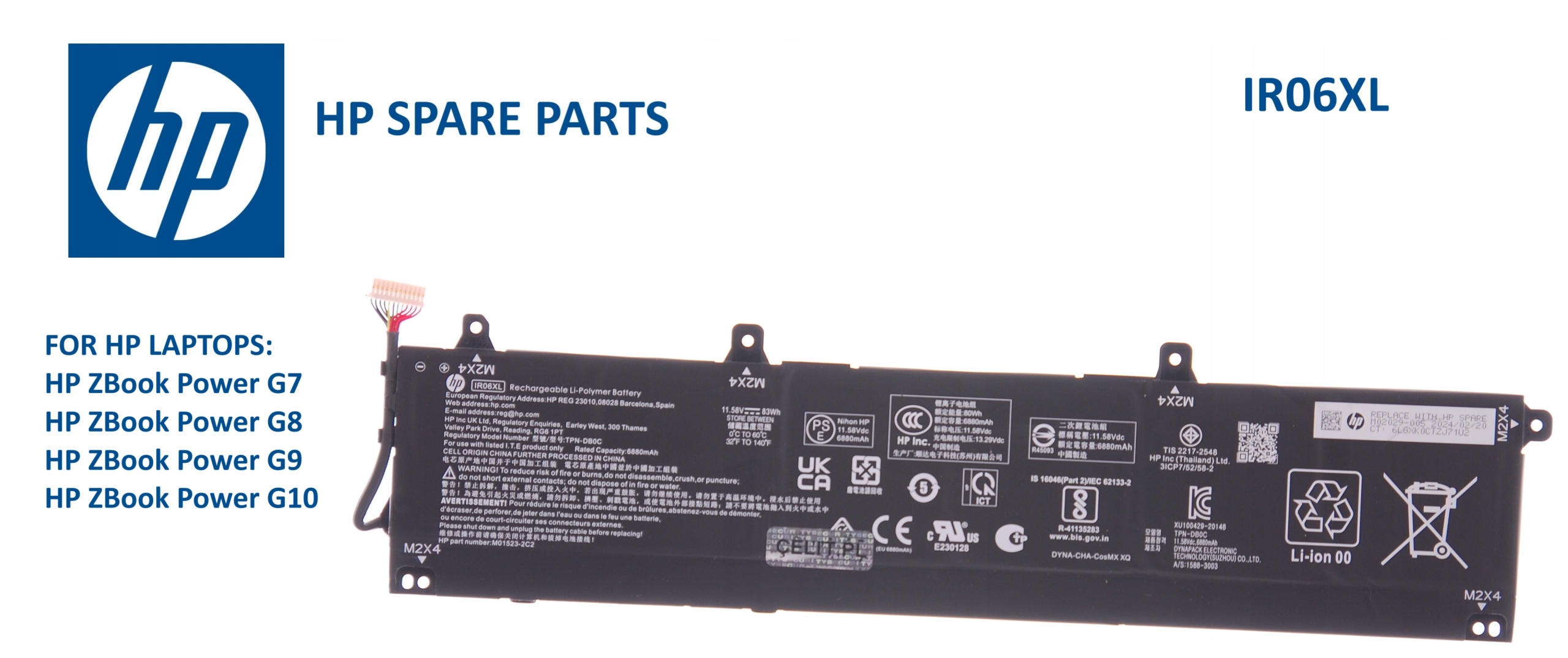 Batéria Hp ZBook Power G7 ZBook Power G8 G9 G10 IR06XL