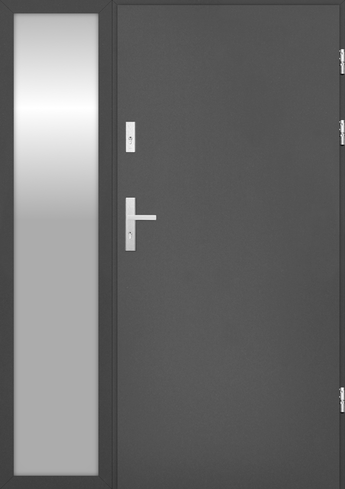 DRZWI Z DOŚWIETLEM ZEWNĘTRZNE NABAJ 72MM 150CM