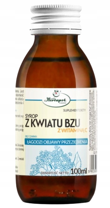 Syrop Z Kwiatu Bzu Z Witaminą C 100 ml Herbapol