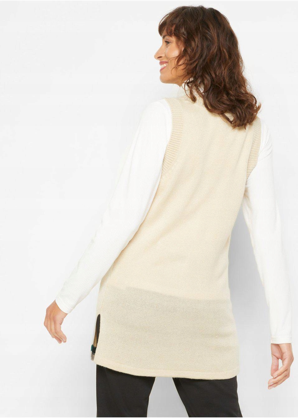 KAMIZELKA DZIANINOWA DEKOLT V__56 Rodzaj inna