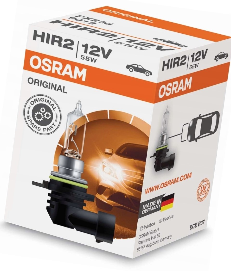 OSRAM ŻARÓWKA HIR2 12V 55W ORIGINAL 12V PX22d OSR9012- za 110,99 zł z ...