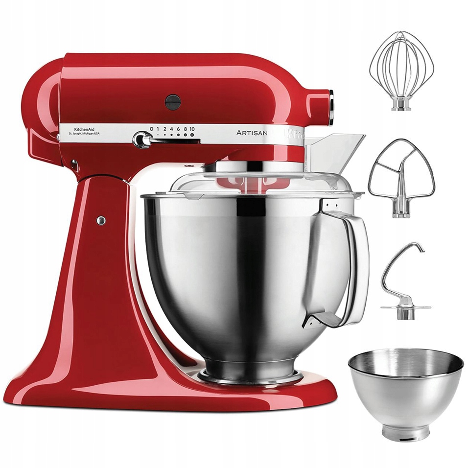 Kuchyňský robot KitchenAid Artisan 5KSM185PSEER Červený