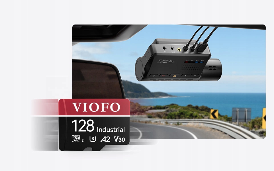 VIOFO INDUSTRIAL KARTA MICROSDXC 128GB 100/80 MB/s Maksymalna prędkość odczytu 100 MB/s