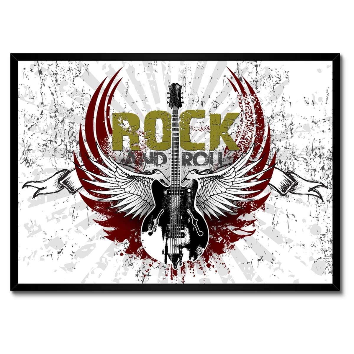Plakáty v rámu 70x50 Rock And Roll Kytara
