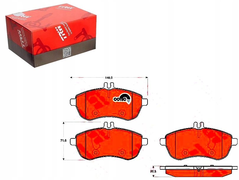 Brzdové Destičky Mercedes Přední W204 C180-300 Bez