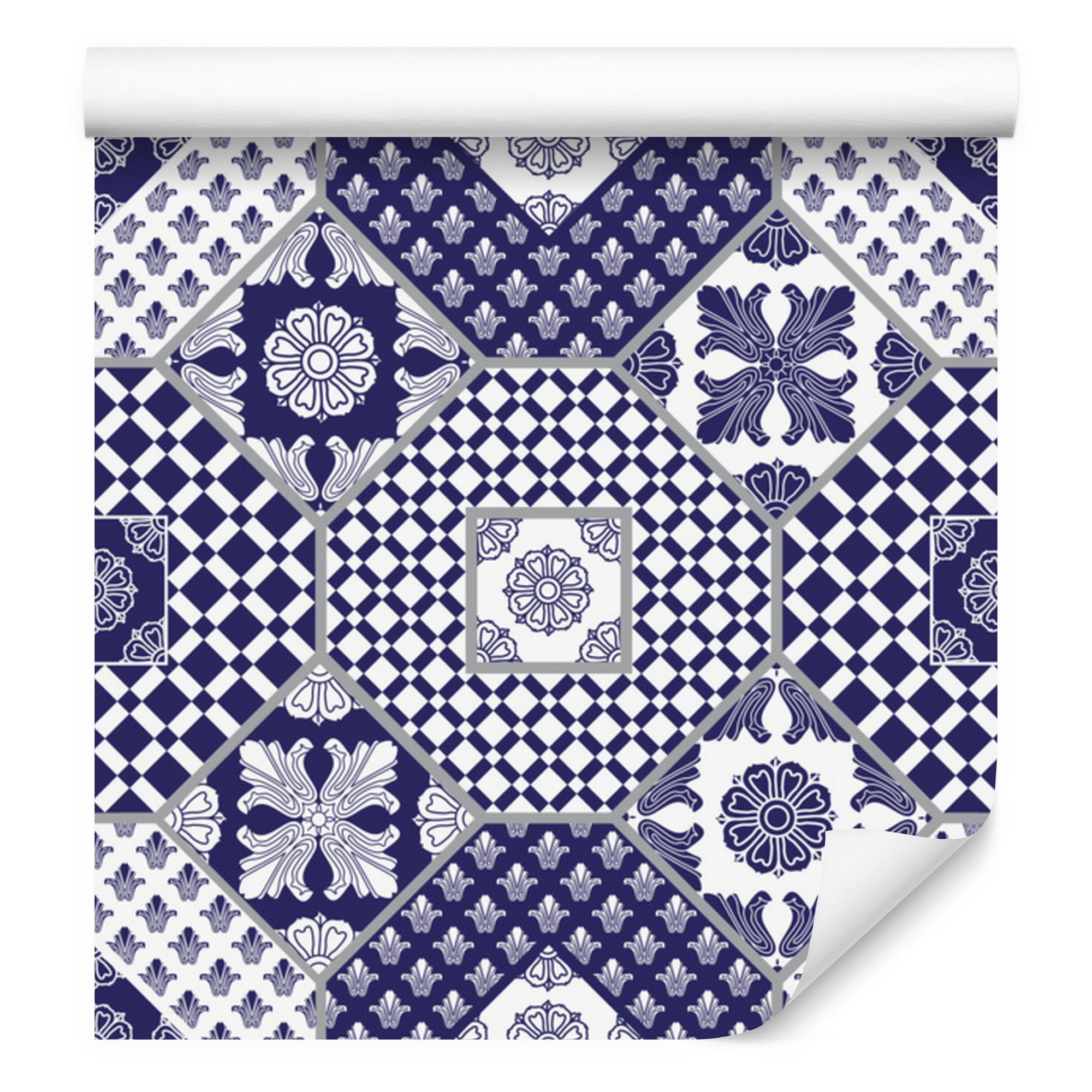 Tapeta Ornamenty a patchwork do obývacího pokoje a ložnice 50 x 1000 cm