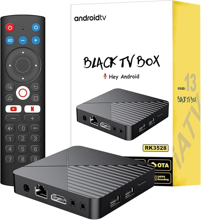 Android TV Box RK3528 4K Smart TV WiFi IPTV Netflix YouTube HDMI