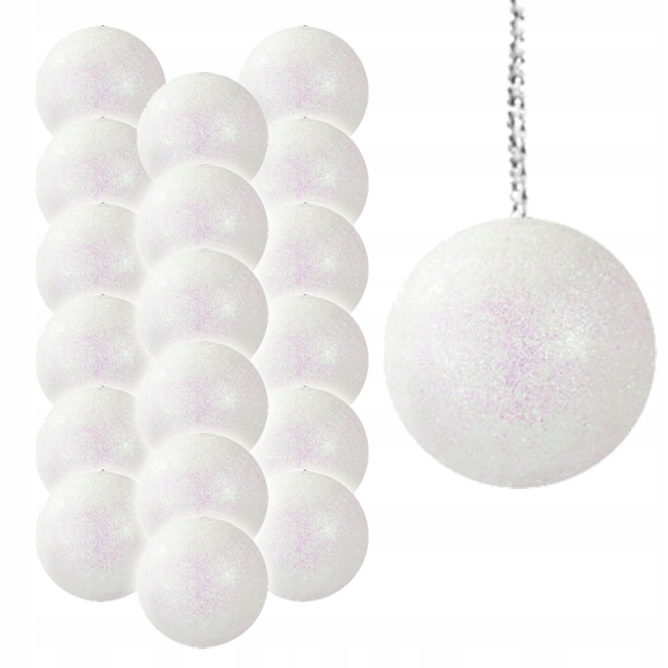 

Bombki Styropian Zawieszki Ozdoby Choinkowe 2,5CM