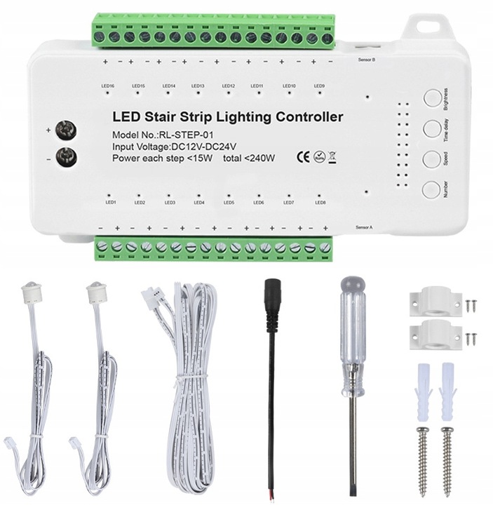 Czujka Ruchu PIR do Sterowników Schodowych TREP1 TREP2 TREP3 Marka bez marki