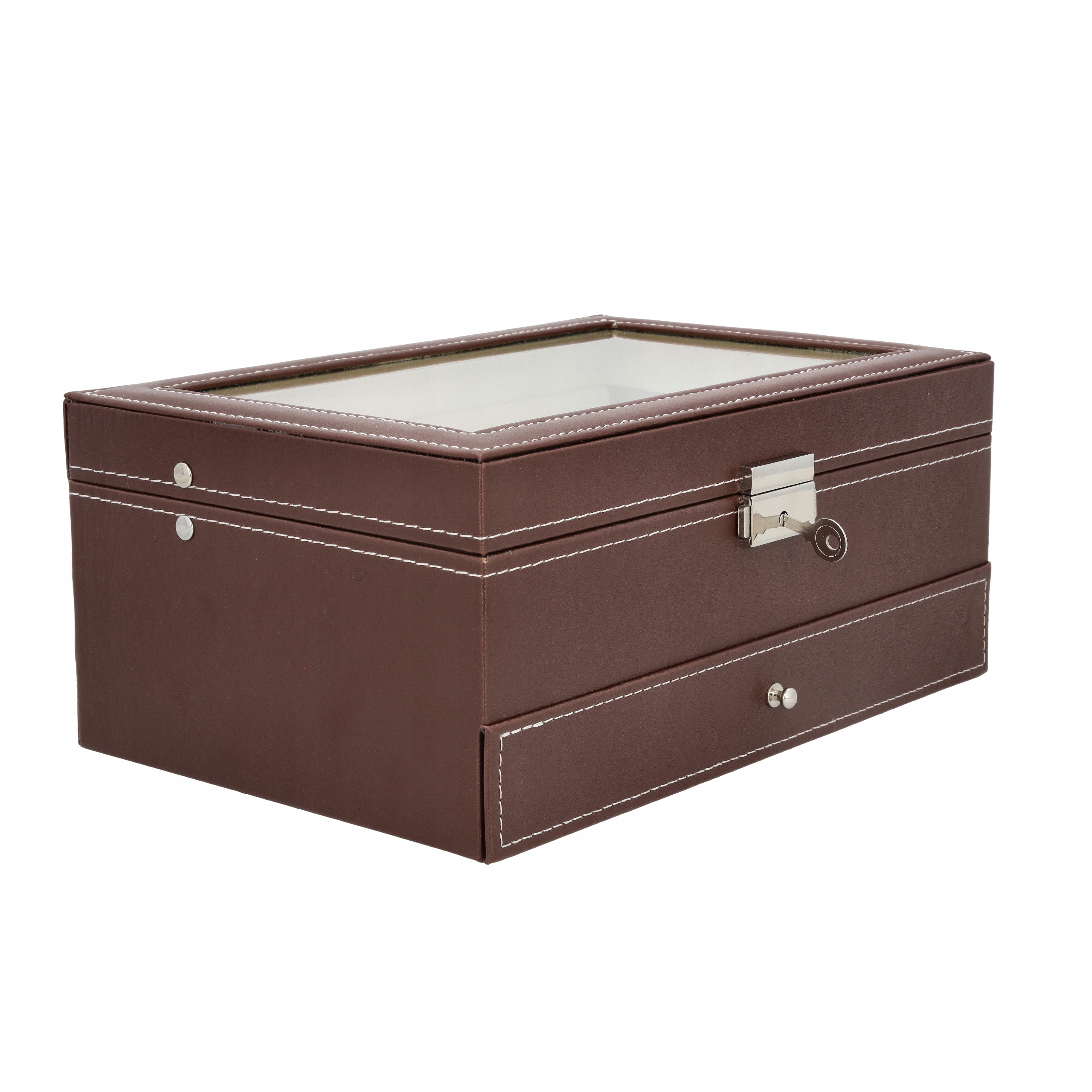 PUDEŁKO ETUI ORGANIZER SZKATUŁKA KUFER KUFEREK NA ZEGARKI PREZENT 12szt G25 Marka Korbi