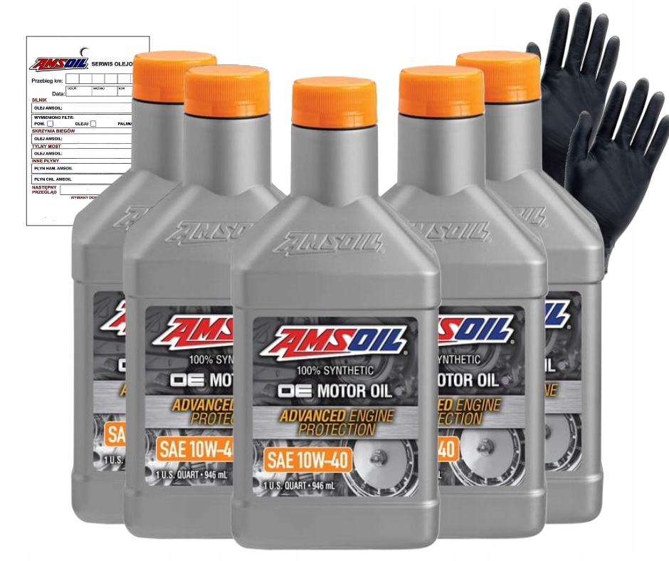 Motorový olej Amsoil 10W40 Oe Synthetic Motor Oil 0,946 l, sada 5 ks