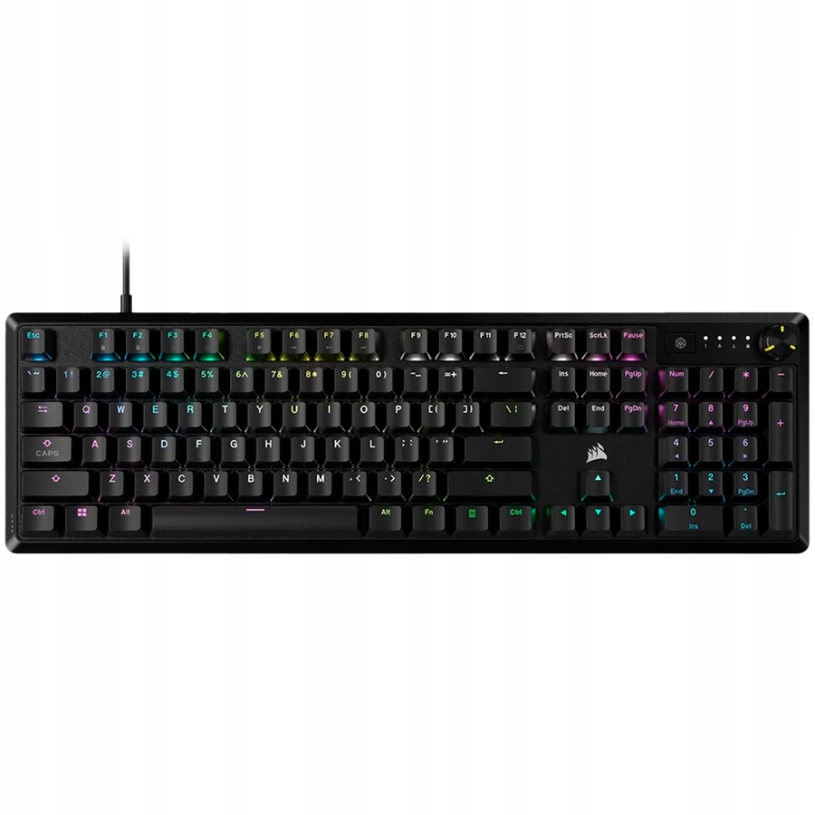 Corsair K70 Core Rgb Mechanical Black, Backlit Rgb Led, MLX červený lineární spínač