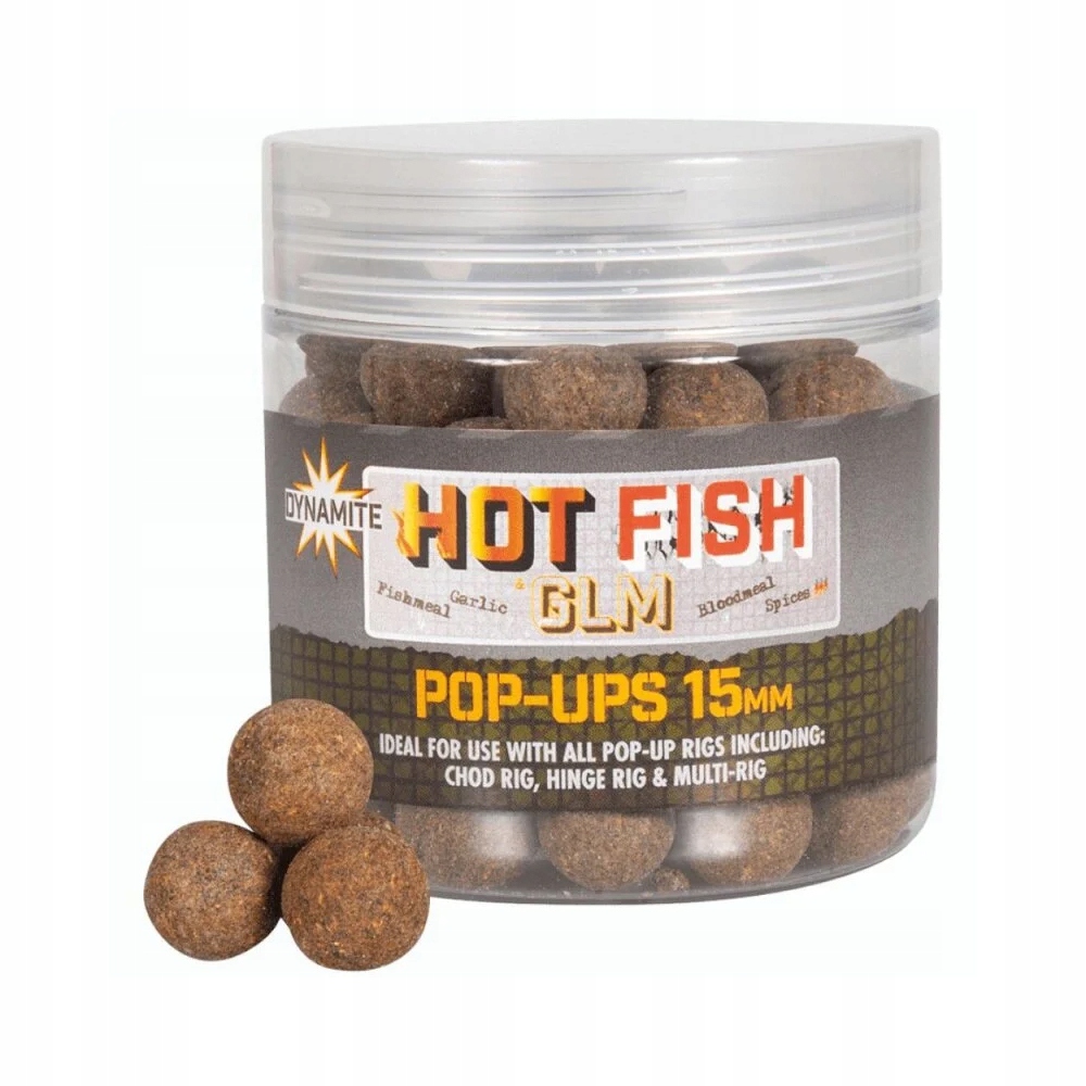 Dynamite Hot Fish&GLM FoodBait Pop Ups 15mm