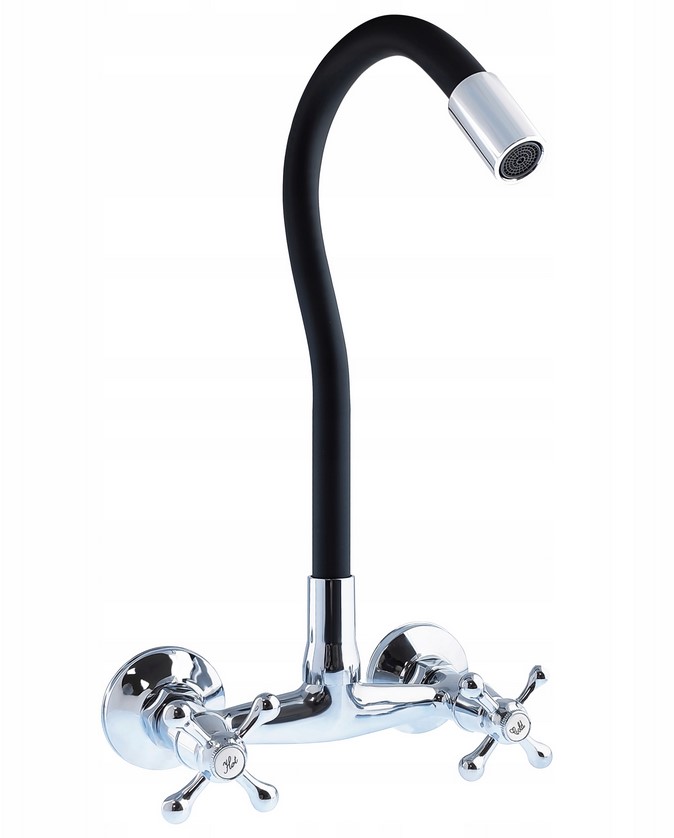 BATERIA KUCHENNA UMYWALKOWA ZLEWOZMYWAKOWA KRAN Kolor czarny srebrny szary