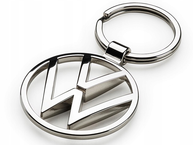 BRELOK DO KLUCZY NOWE LOGO VW, SREBRNY