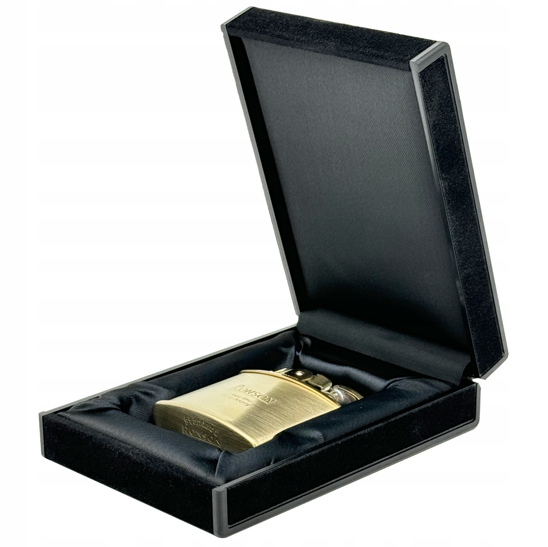 Zapalovač Ronson Nostalgia Gold Satin Benzínový