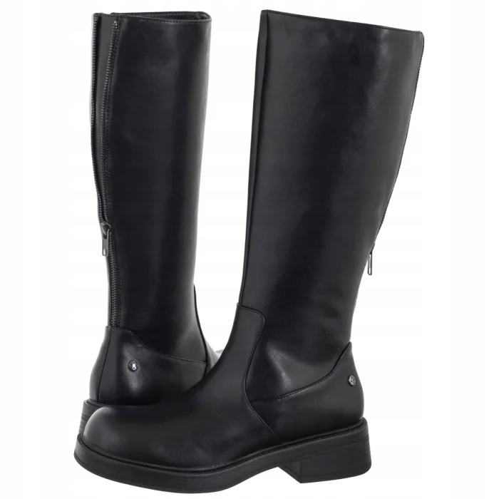 Dámské kožené kozačky Maciejka černé A7164-01/00-7 černé