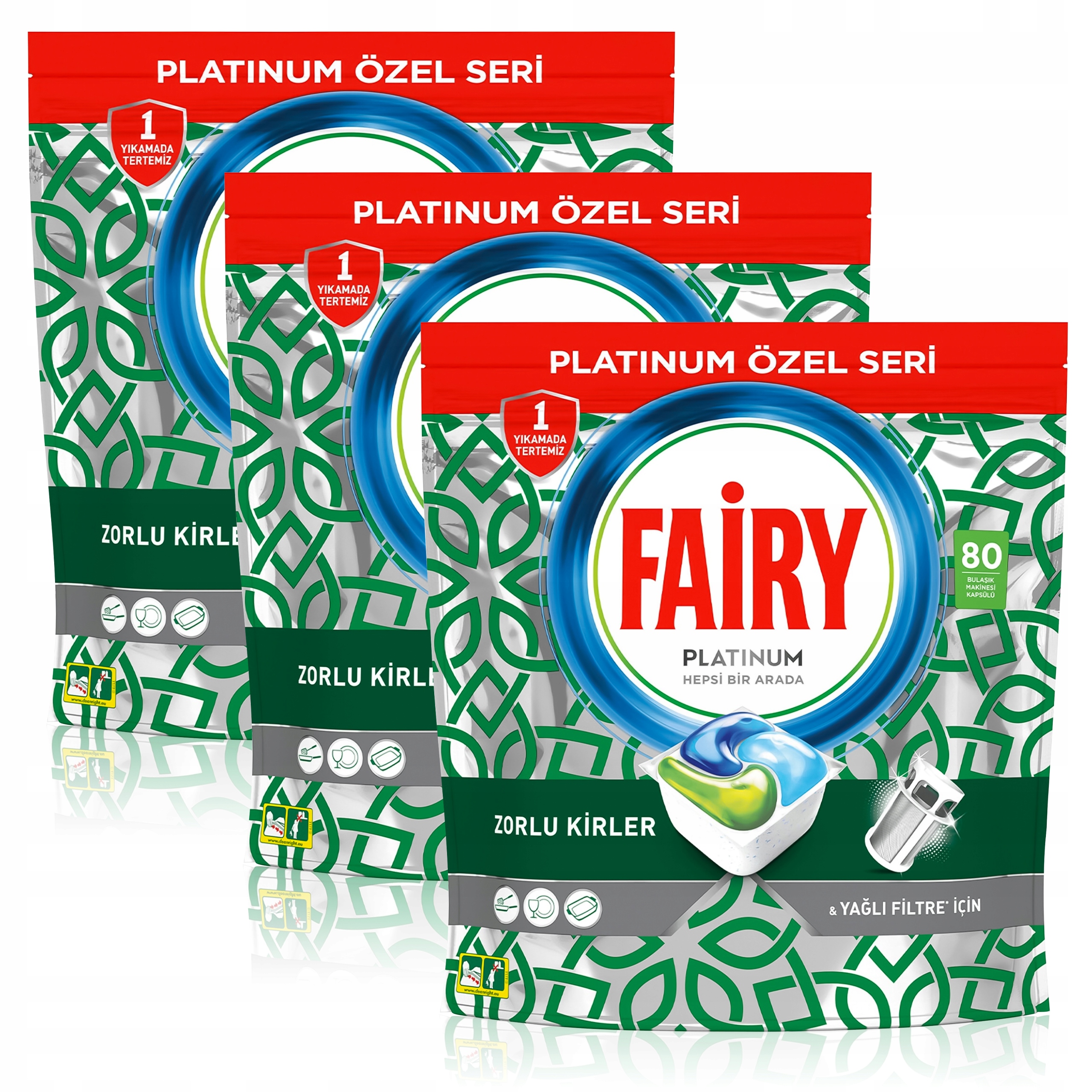 Levně Kapsle tablety do myčky Fairy Platinum All in One Sada 240 kusů