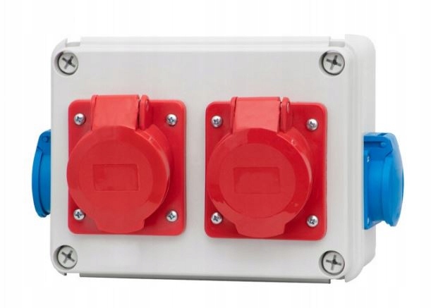 Napájecí rozvaděč R-190 zásuvky 16A 5p 32A 5p 2x230V F-elektro F3.0307