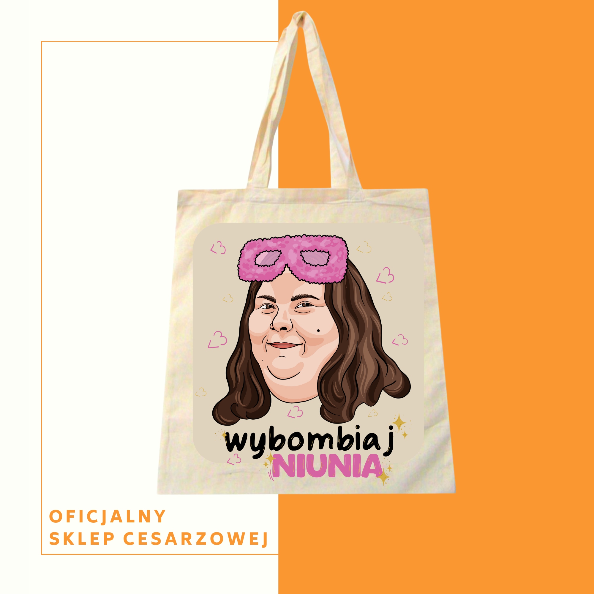 Torba materiałowa Cesarzowa Internetu RÓŻNE WZORY