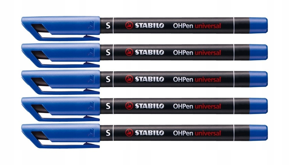 

5x Marker foliopis Stabilo Ohpen niebieski 0,4 mm