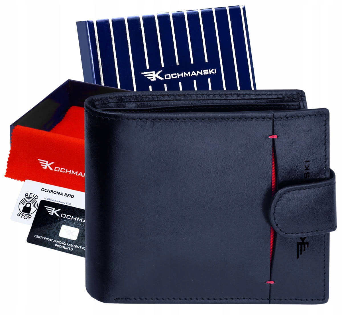 

Kochmanski portfel męski skórzany Rfid Premium