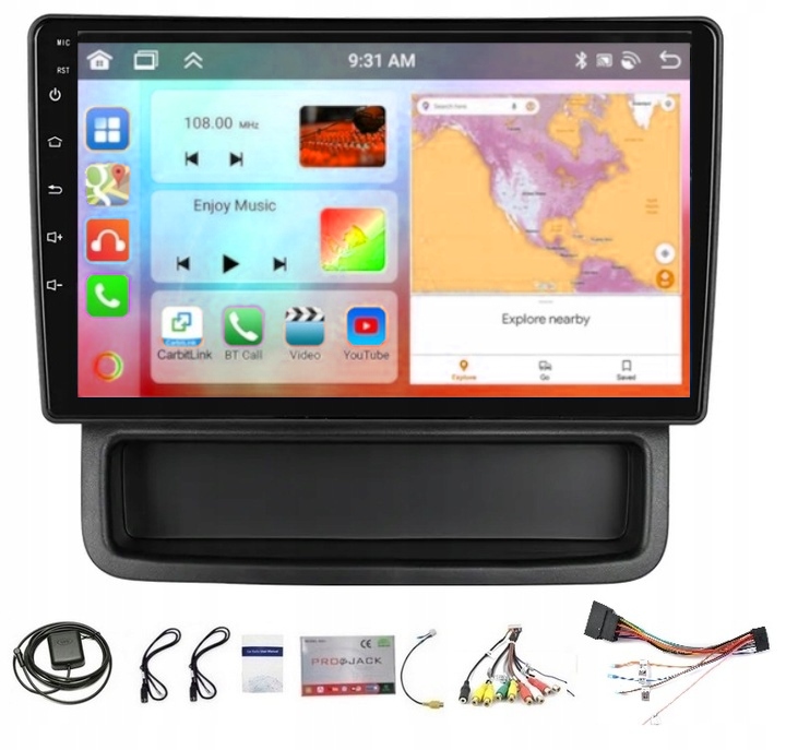 Rádio Navigácia Gps Android Nissan Primastar 2010-2014 Carplay 4/64GB