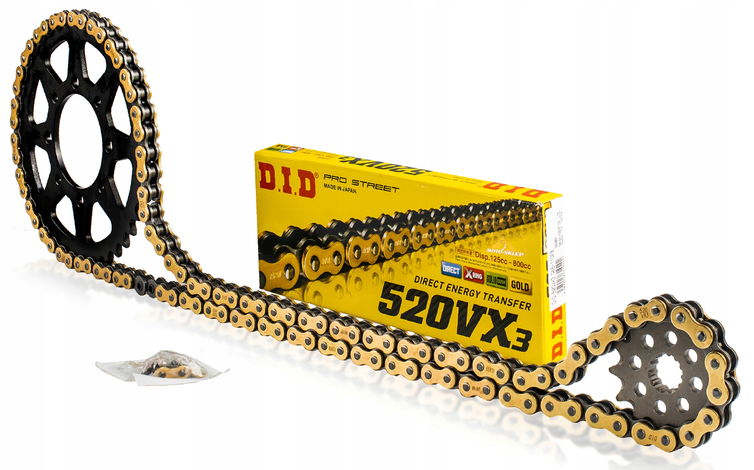 Sada pohonu Yamaha Ttr 600 98-03r Ozubení Řetěz DiD X-Ring Gold