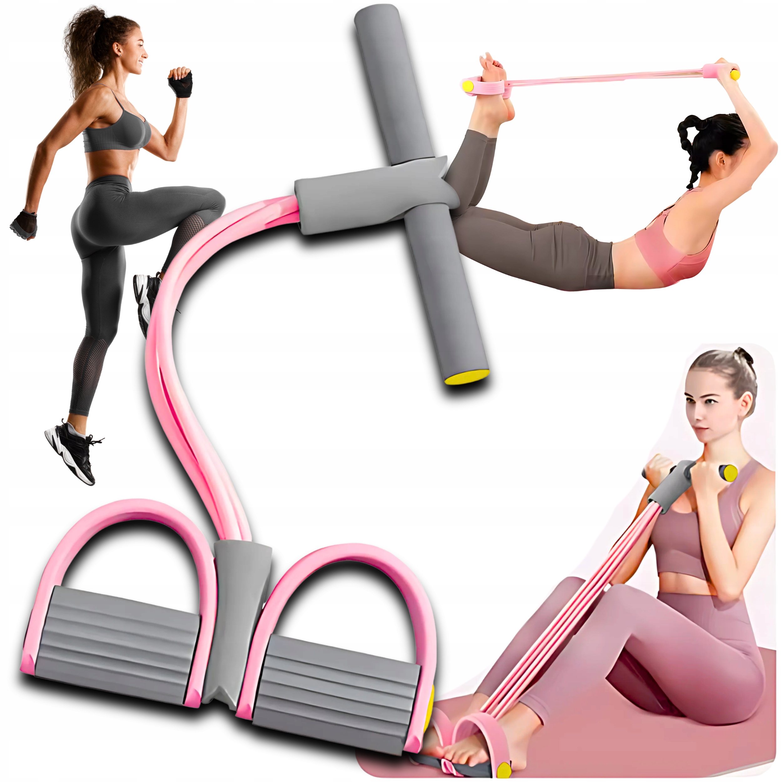 Ekspander Taśma Guma Do Ćwiczeń Fitness Dla Kobiet Nóg Brzucha Ujędrniający