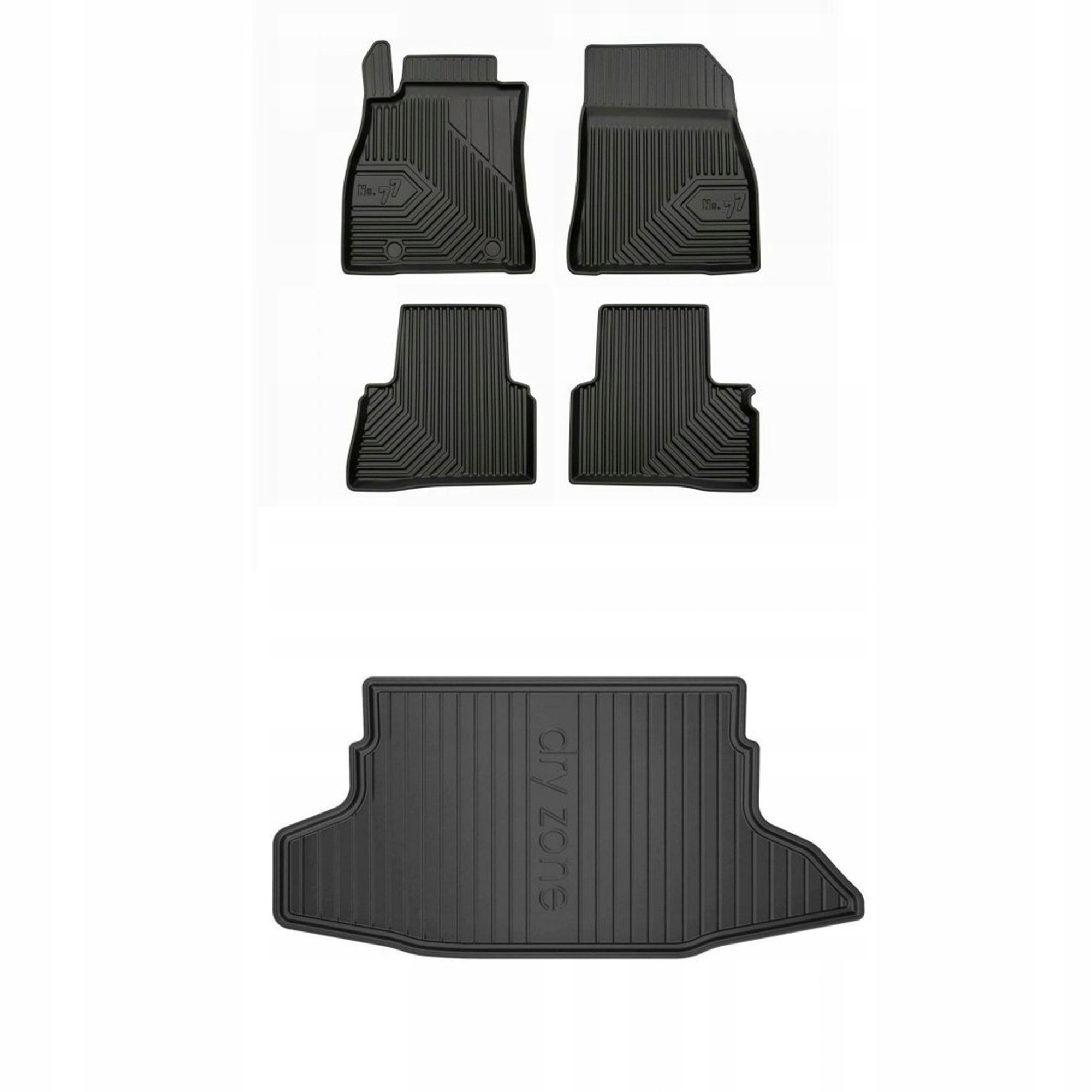 Gumová sada kobercov a rohože Nissan Juke I 2010-2014 pred faceliftom, bez