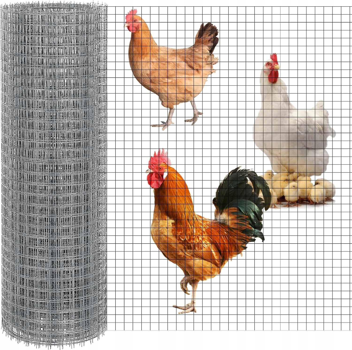 Síť proti hlodavcům 50 cm x 10 m na krtky, kuny, nornice, kovová, pozinkovaná