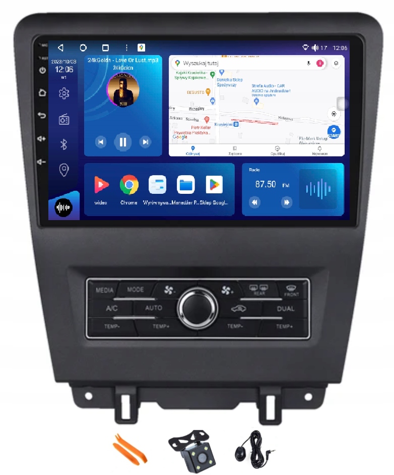 Rádio Android Navigácia Qled Carplay Lte 64GB Gps Dsp Ford Mustang 5 09-15
