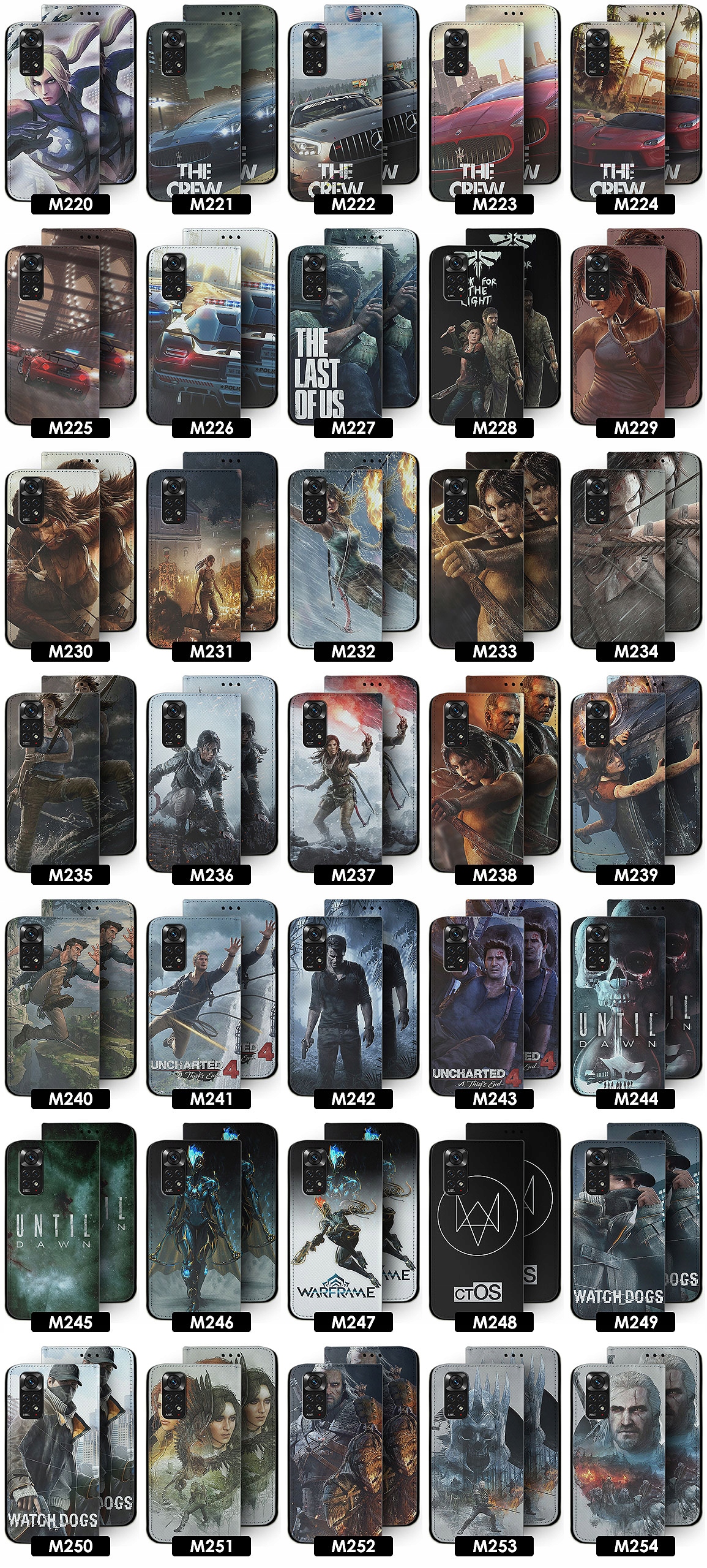 ETUI DO XIAOMI REDMI NOTE 11 4G 11S 4G SUPER WZORY Kolekcja Popularne Gry