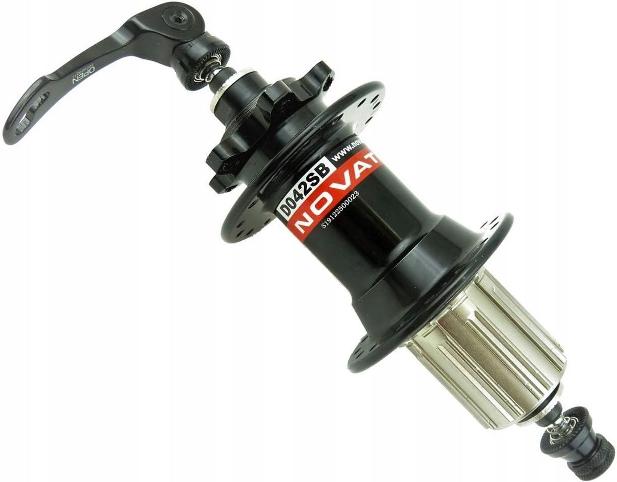 Piasta tył Novatec D042SB 10x135 QR9 Shimano 8-11s 32 6 śrub